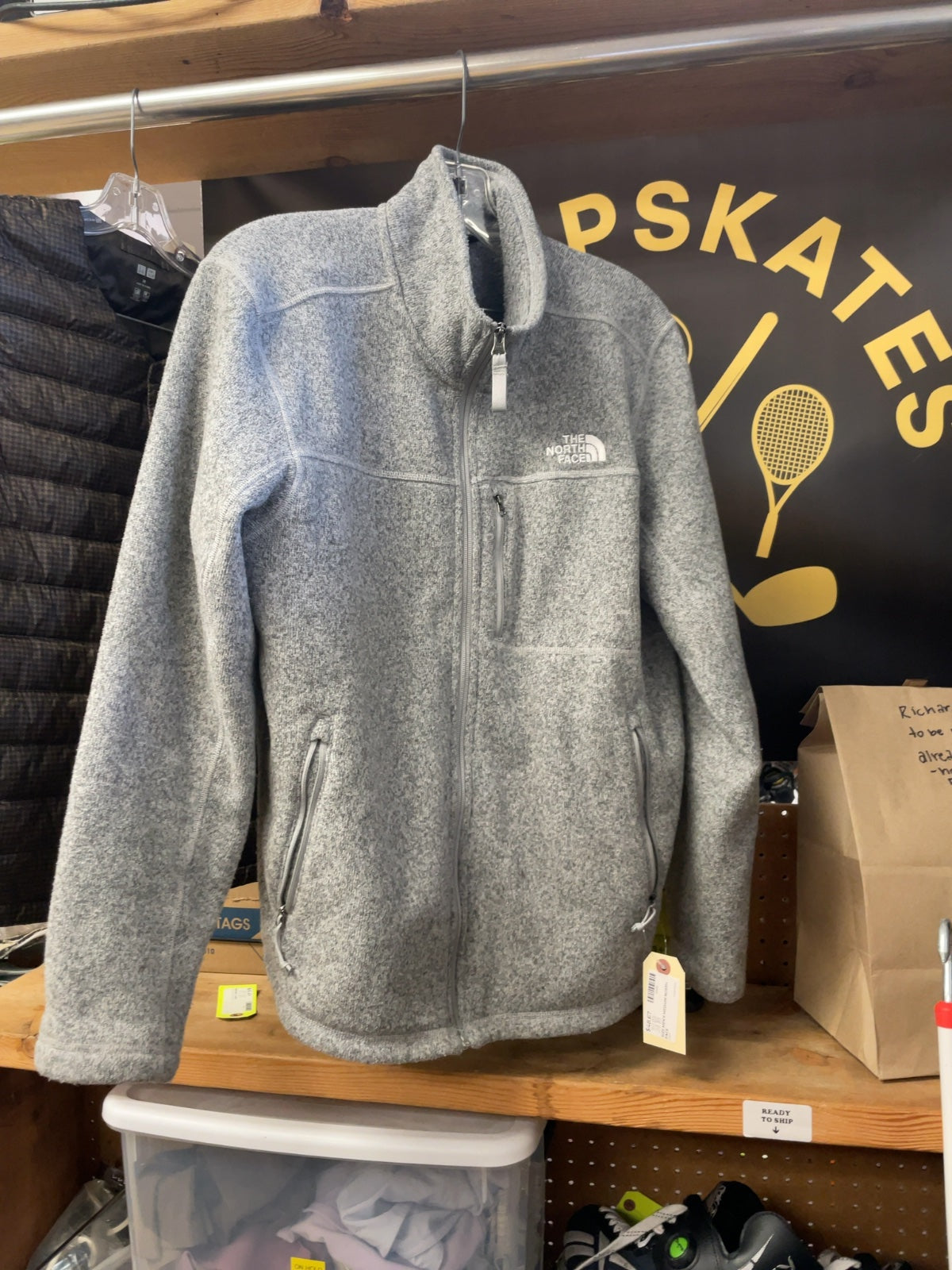 The North Face Gordon Lyons Men's Medium Grey Fleece Jacket