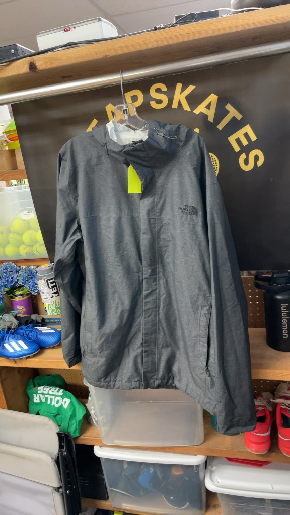 The North Face Grey Rain Jacket XXL Tall