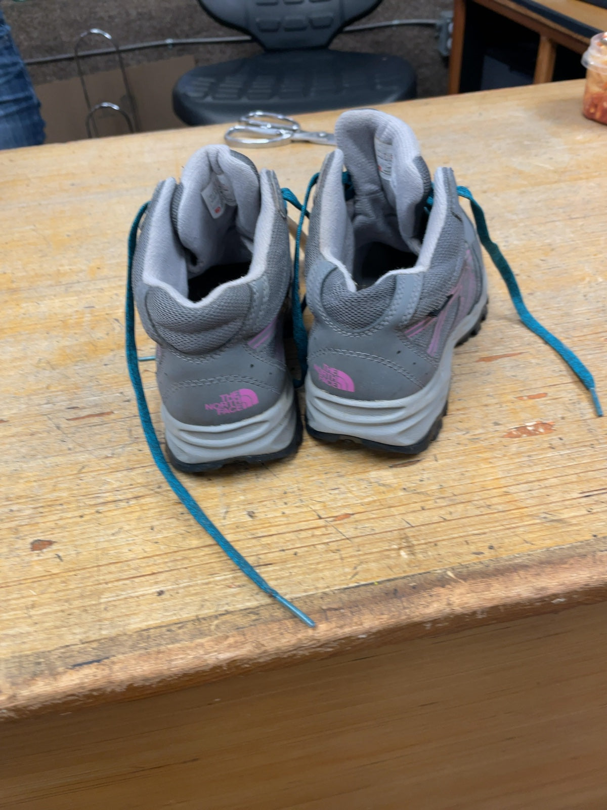 The North Face Hiking Boots Size 3 Grey/Purple