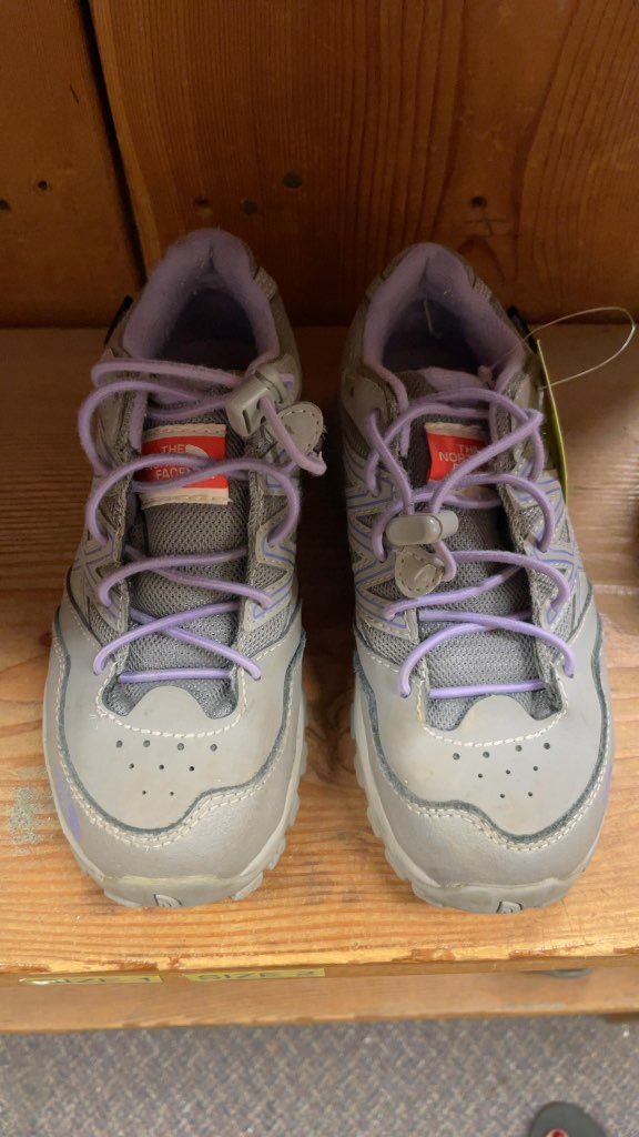 The North Face HydroSeal Kids' Sneakers - Grey/Purple - Size 1