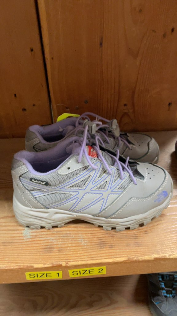 The North Face HydroSeal Kids' Sneakers - Grey/Purple - Size 1