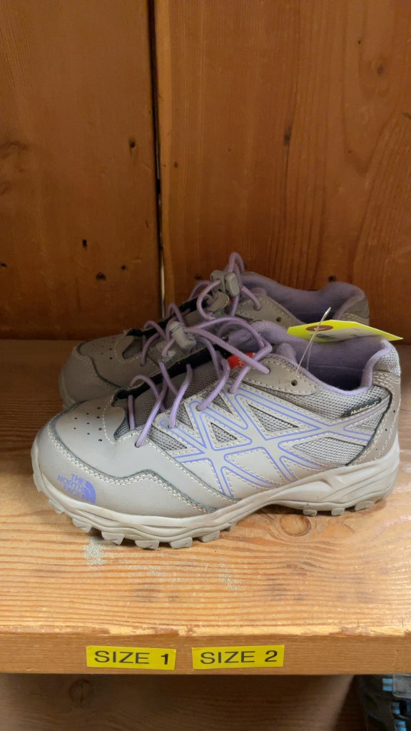 The North Face HydroSeal Kids' Sneakers - Grey/Purple - Size 1