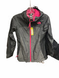 The North Face Pink and Grey Rain Jacket - Size XS