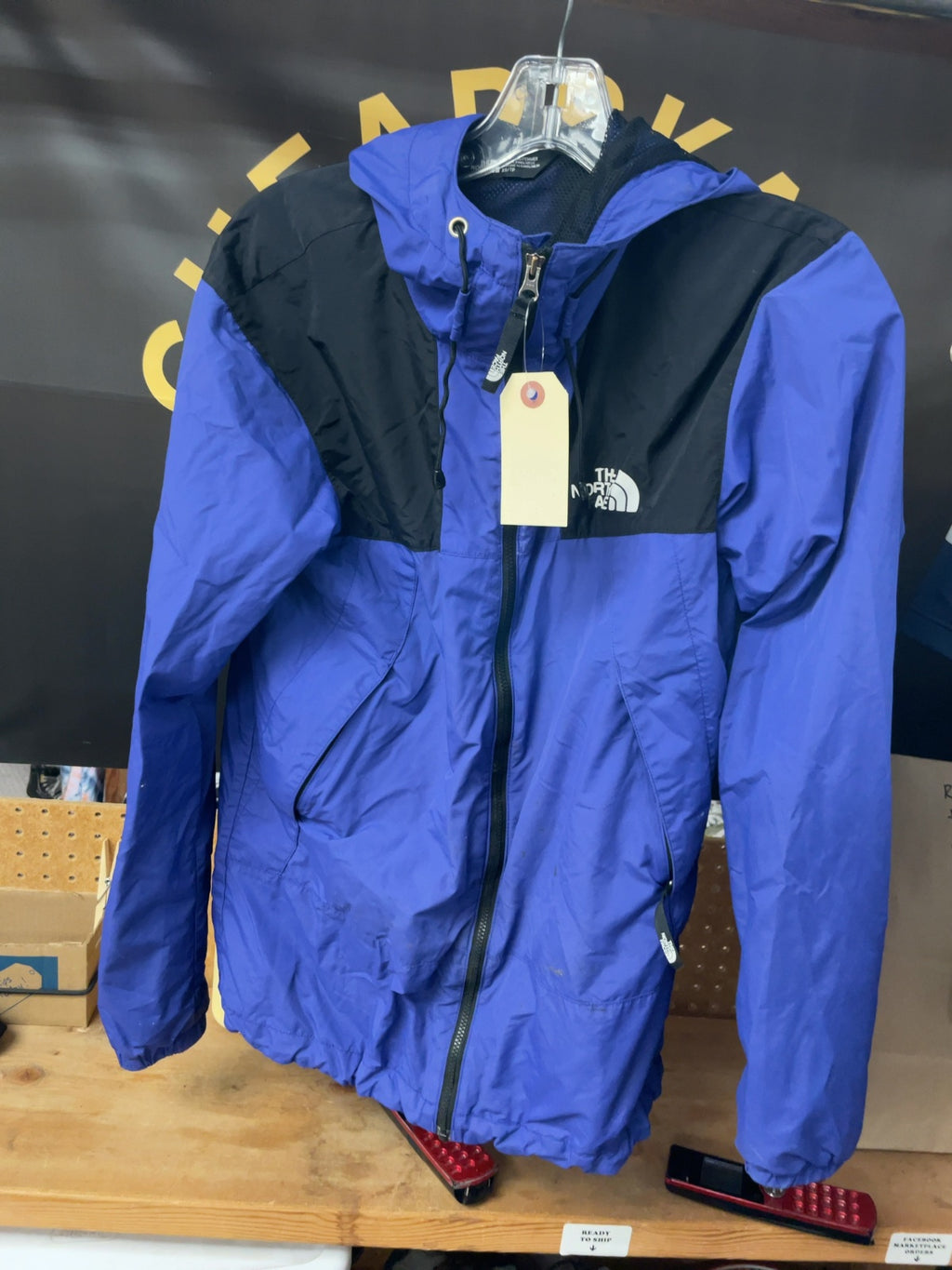 The North Face Rain Jacket XS Purple/Black