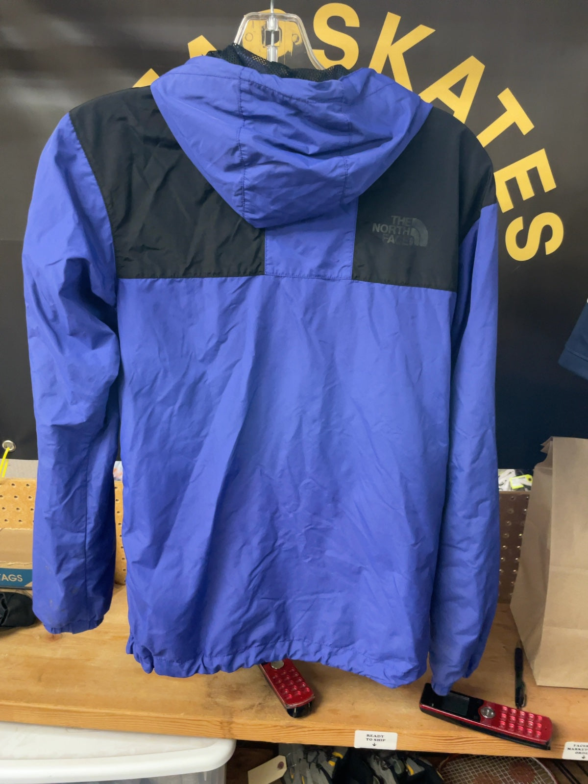 The North Face Rain Jacket XS Purple/Black