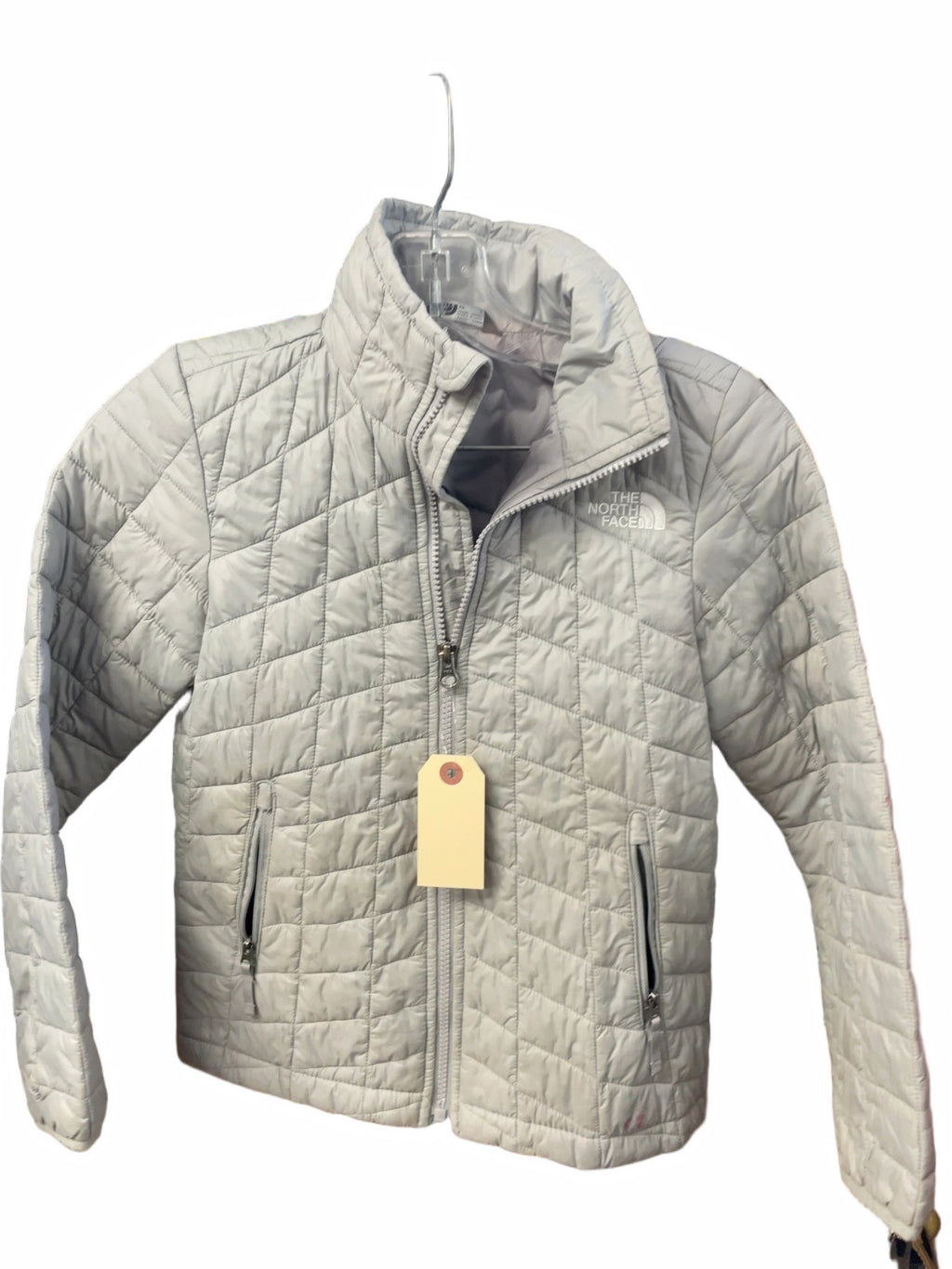 The North Face Thermoball Junior 7/8 Grey Quilted Jacket