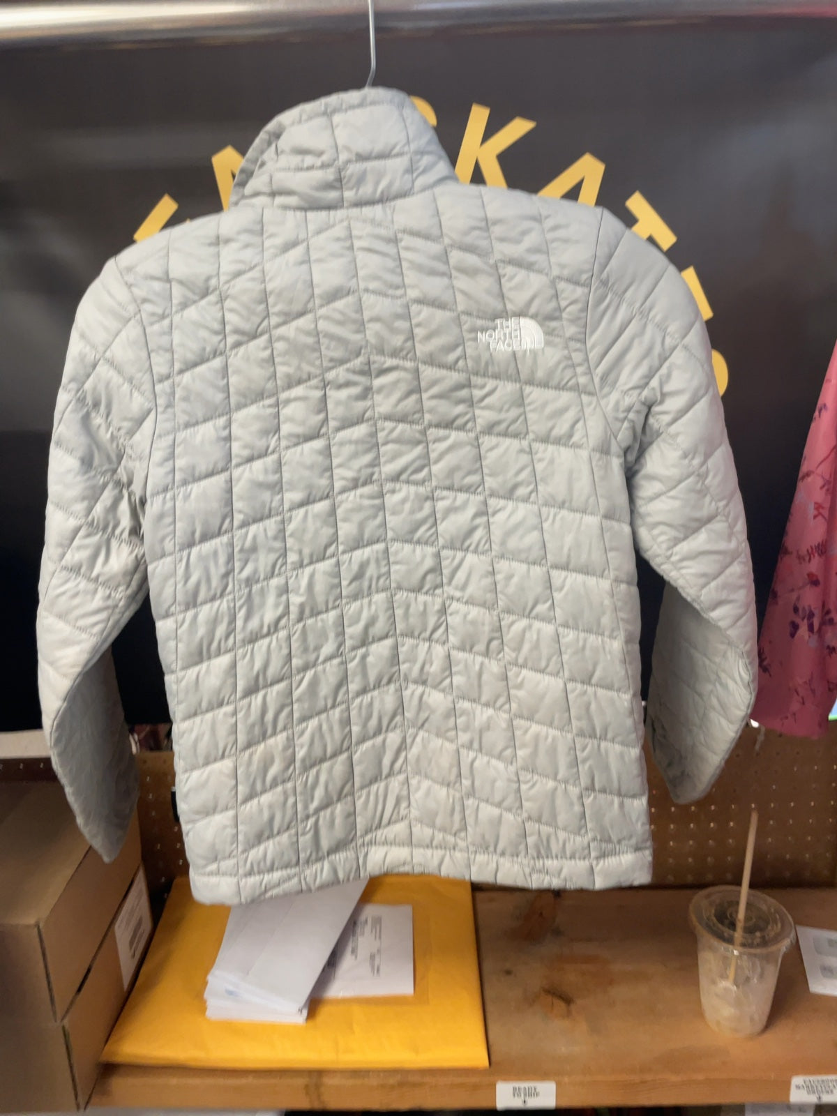 The North Face Thermoball Junior 7/8 Grey Quilted Jacket