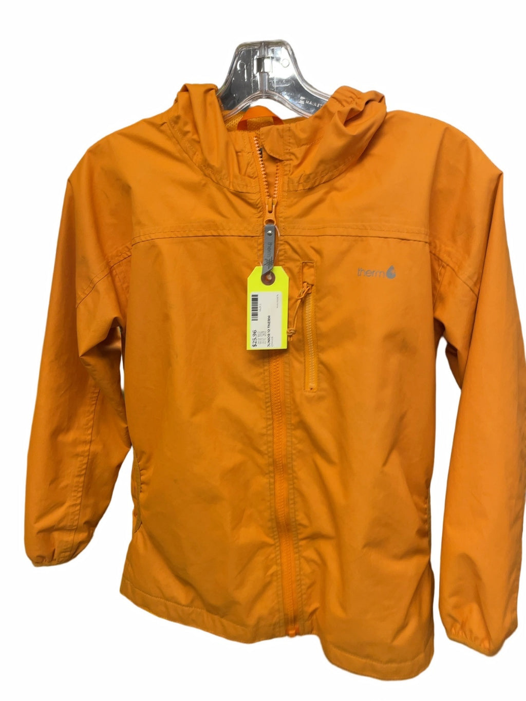 Therm Rain Jacket Size 10 Orange
