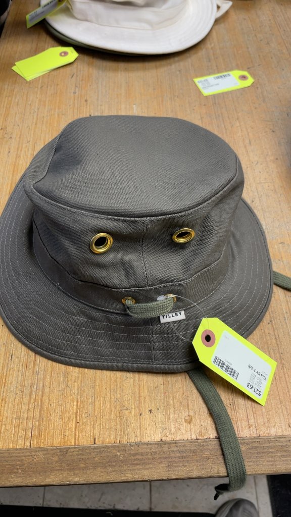 Tilley Heritage Cotton Canvas Hat - Grey - Size 7 3/8