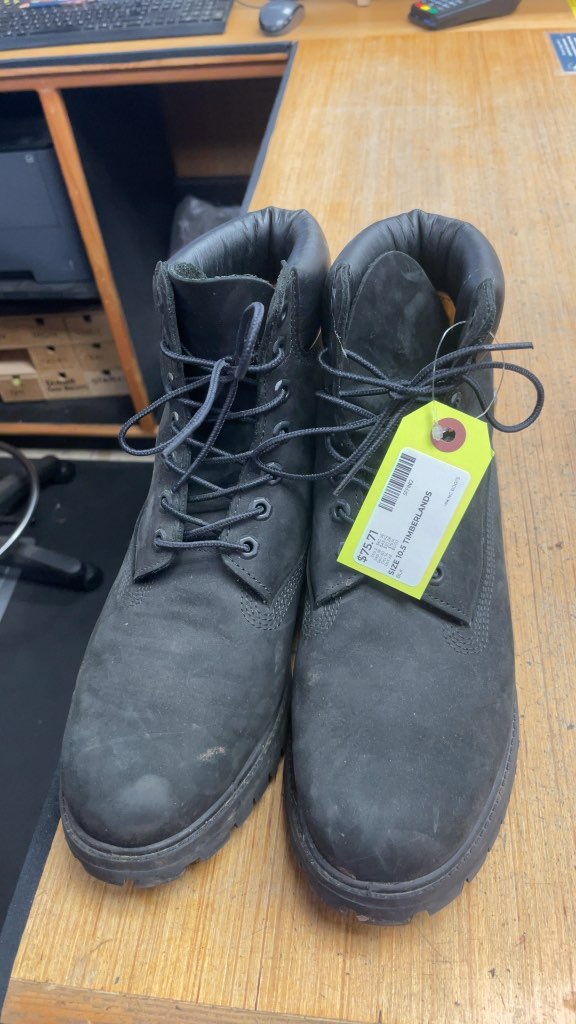 Timberland 6-Inch Premium Waterproof Boots - Black - Size 10.5