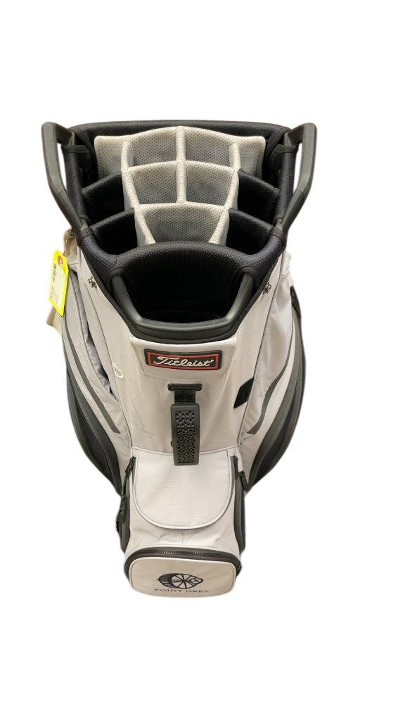 Titleist Grey and White 14-Way Golf Cart Bag