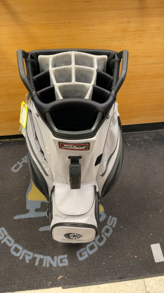 Titleist Grey and White 14-Way Golf Cart Bag