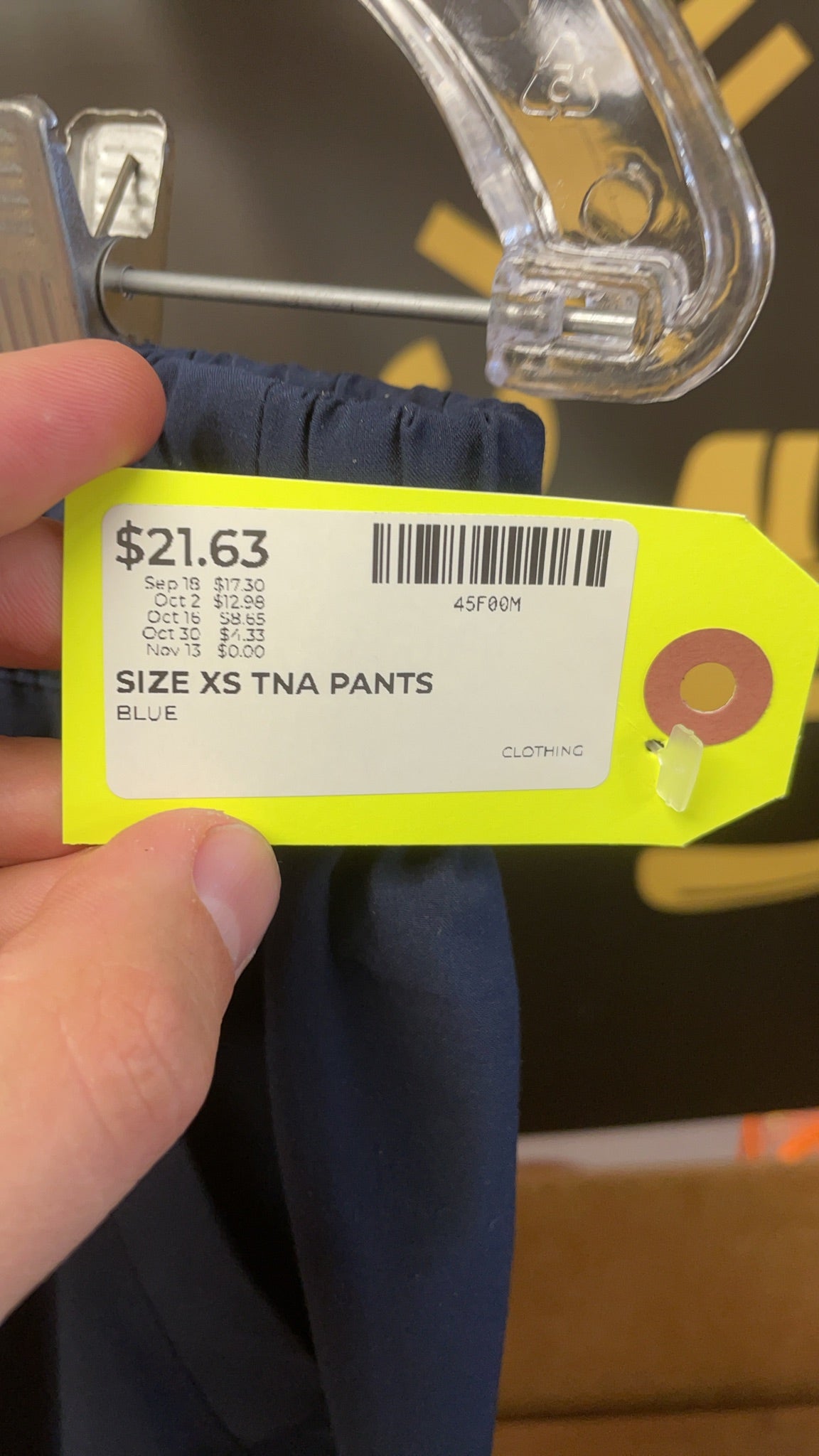 Tna Pants Size XS Blue