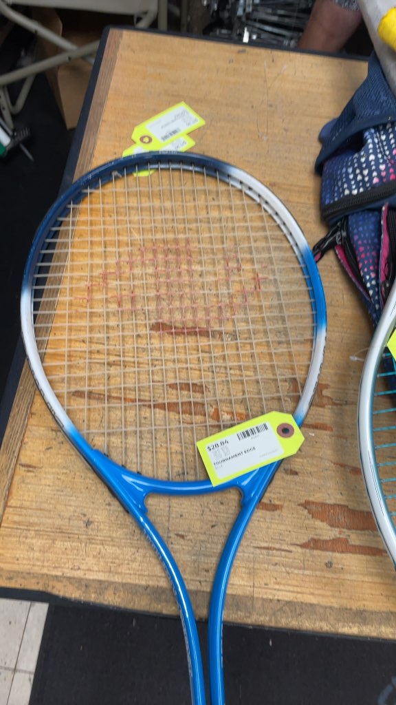 Tournament Edge Blue Tennis Racquet