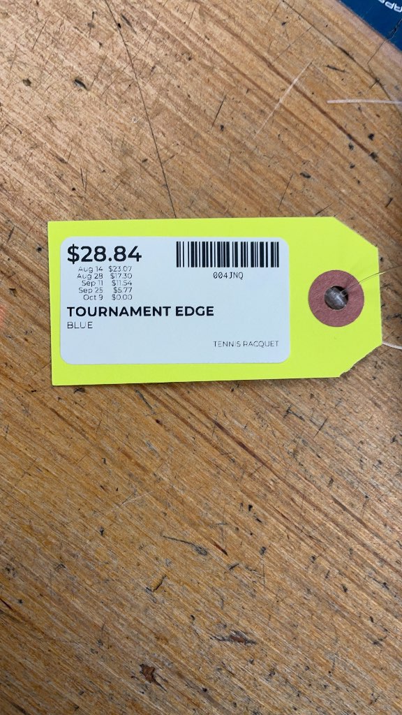 Tournament Edge Tennis Racquet