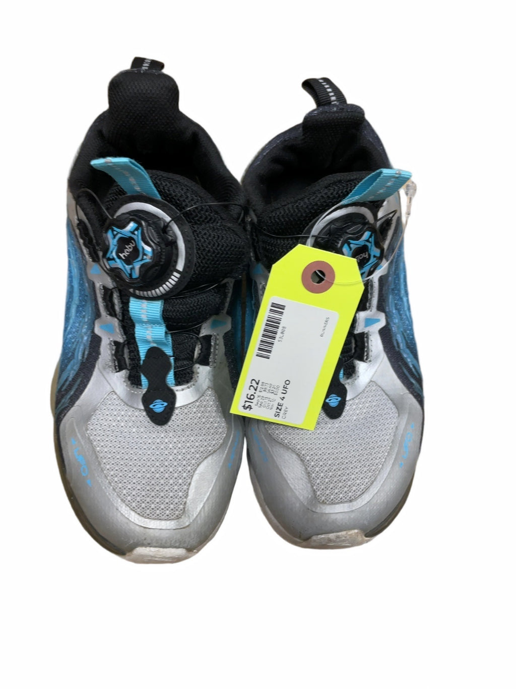 UFO Runners Size 4 Grey/Blue with Habu Dial