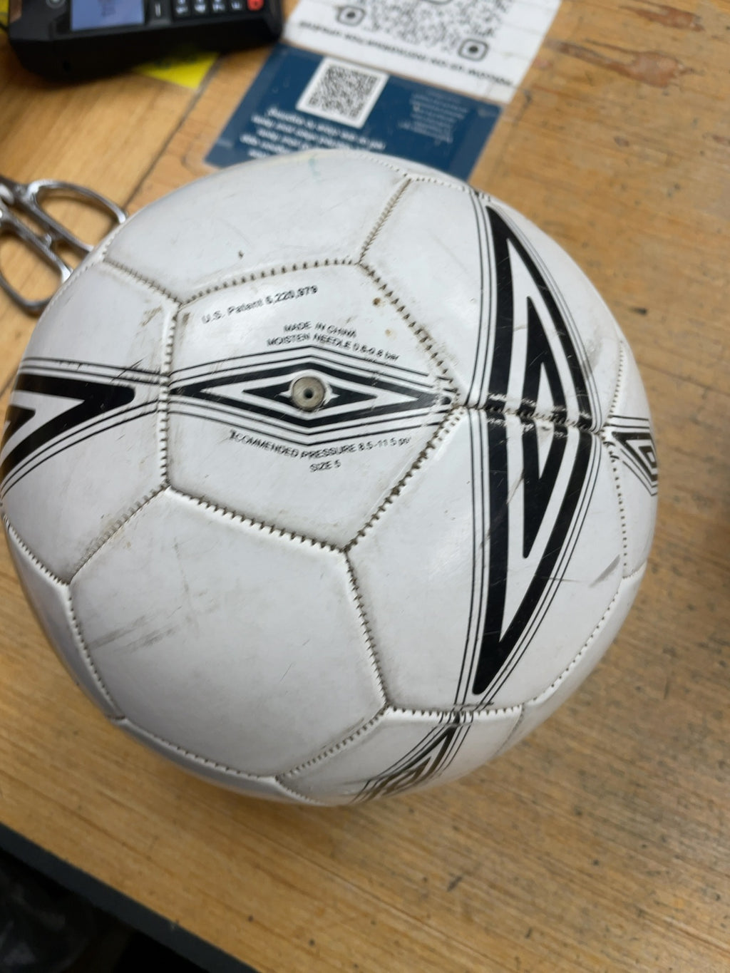 Umbro Soccer Ball Size 5 White/Black