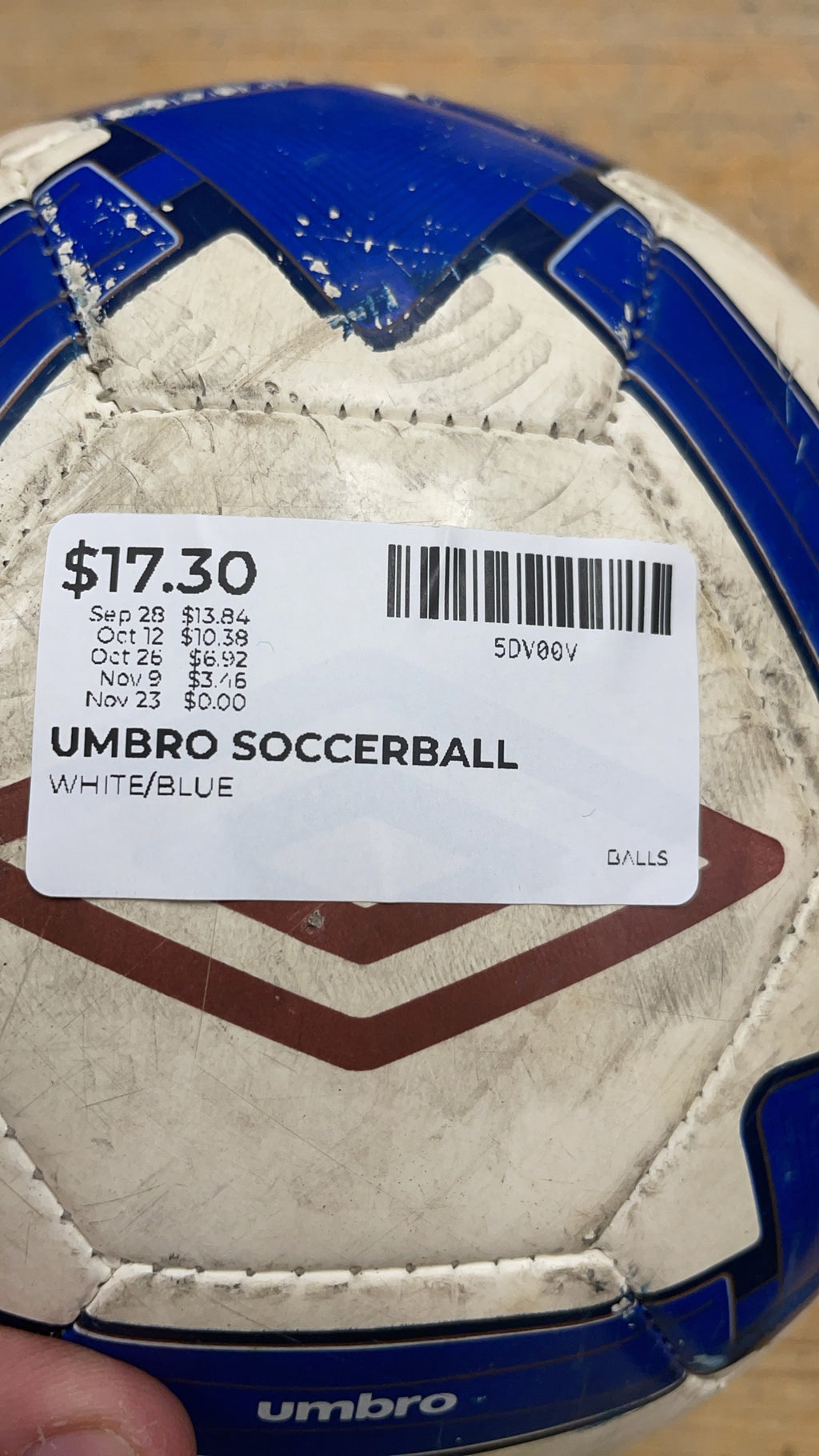 Umbro ST11 Trainer Size 5 Soccer Ball