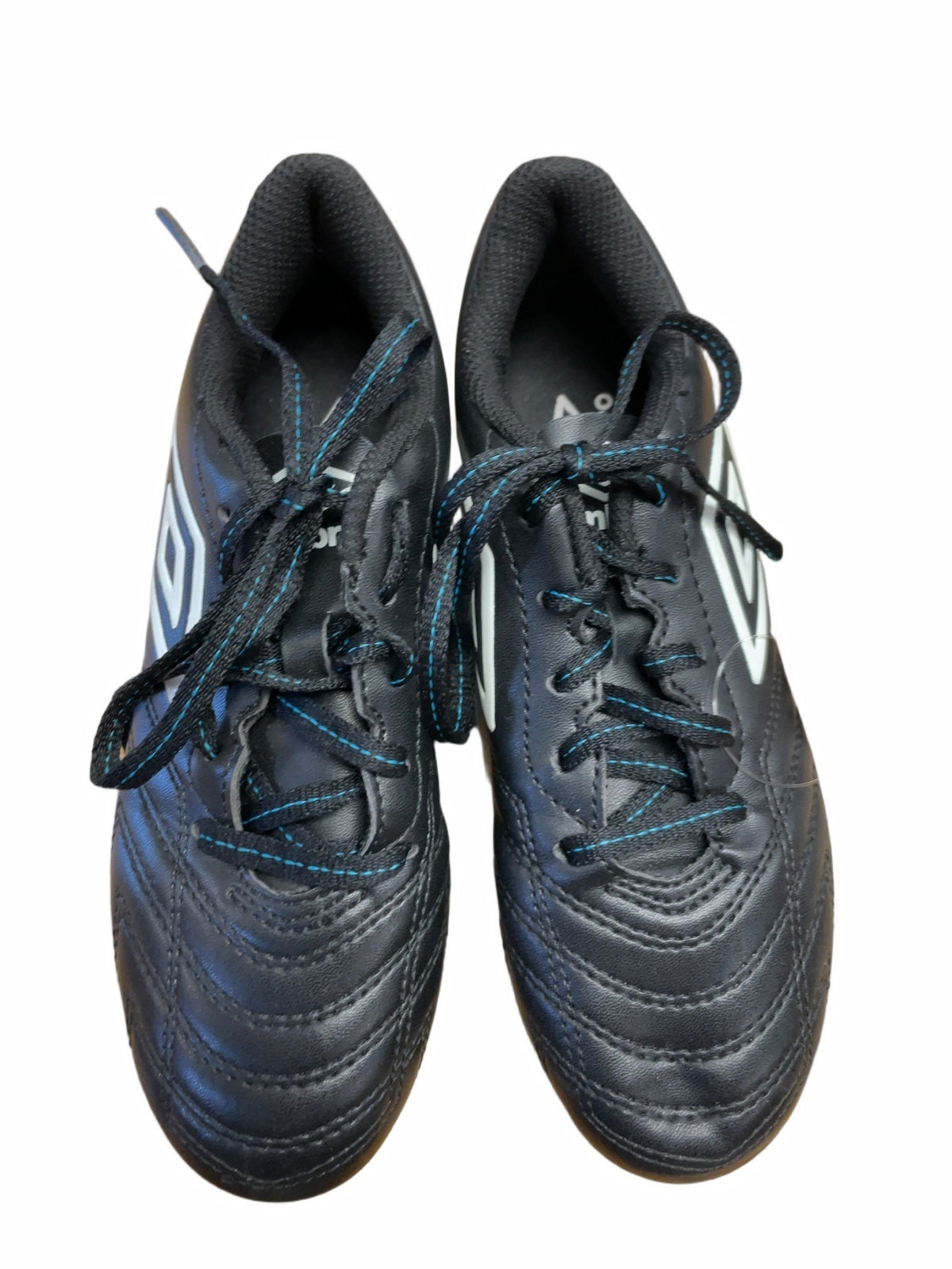 Umbro Stadia Size 2 Black and Blue Soccer Cleats
