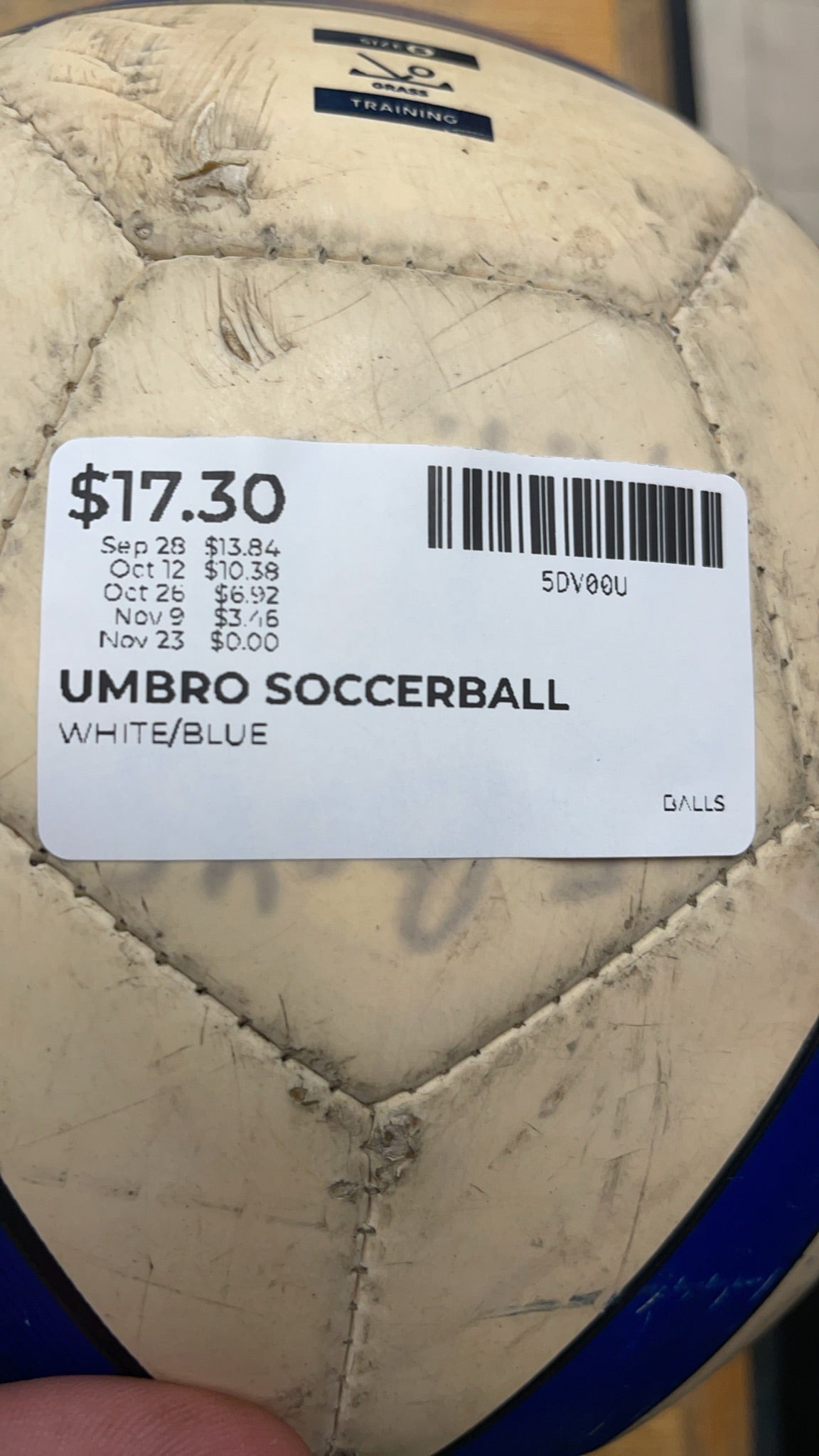 Umbro Stealth Trainer Size 5 Soccer Ball