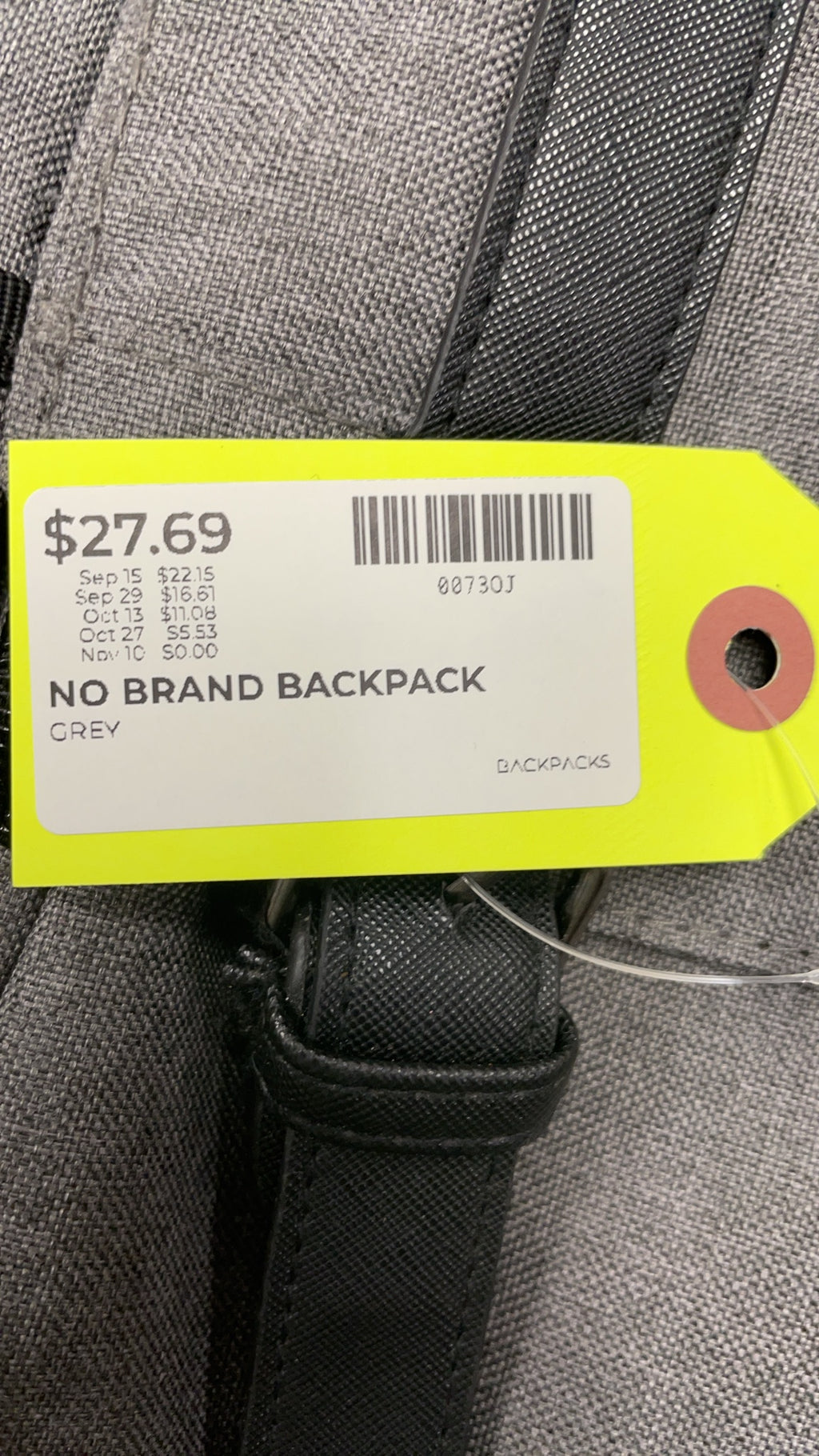 Unbranded Laptop Backpack Grey