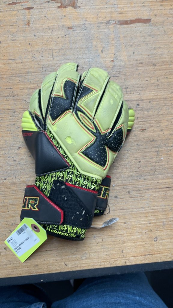 Under Armour ClutchFit Soccer Goalie Gloves - Neon