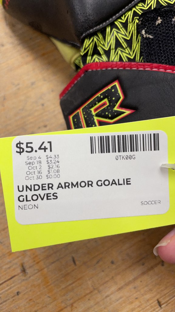Under Armour ClutchFit Soccer Goalie Gloves - Neon