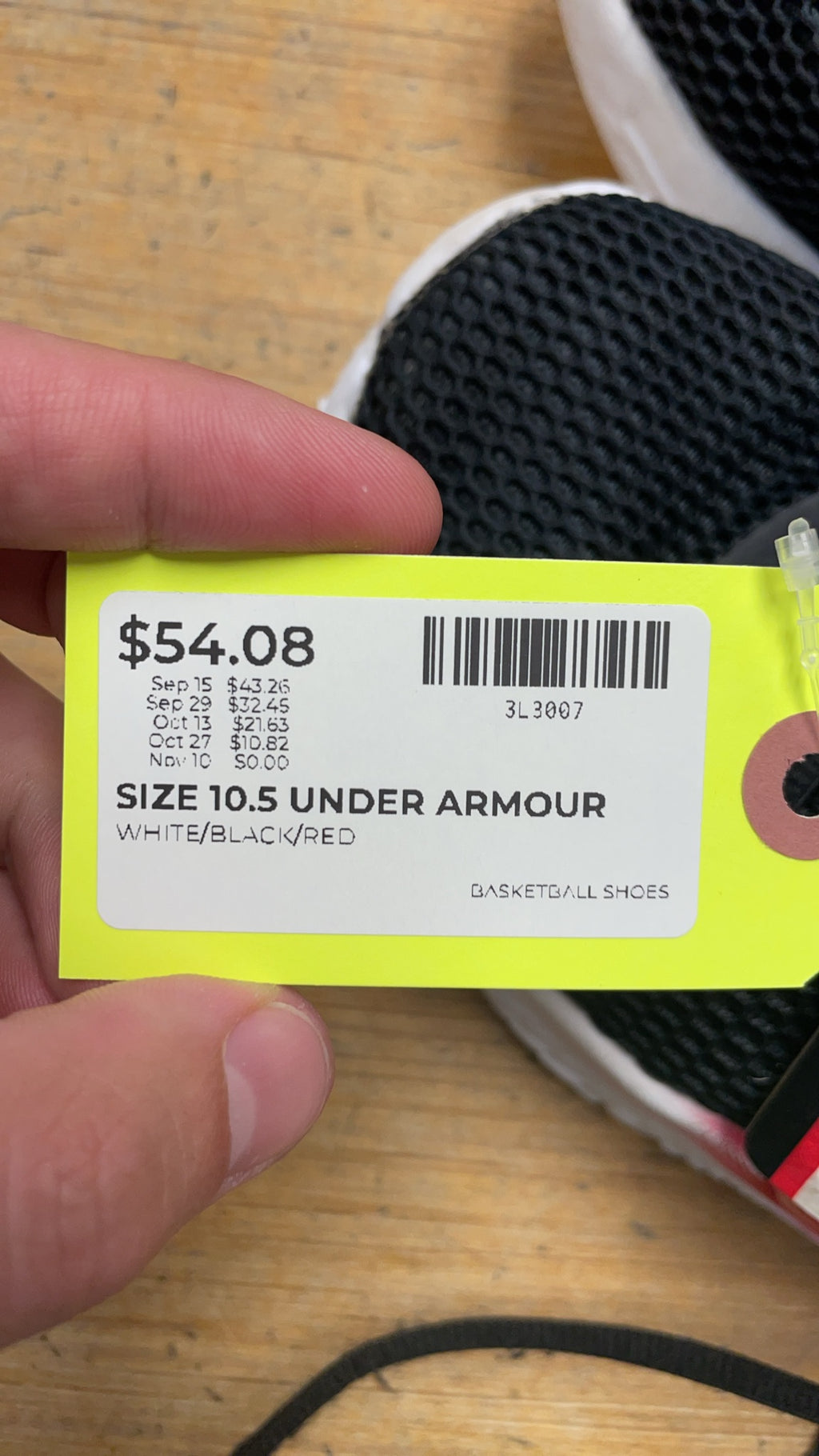 Under Armour FUTR X Size 10.5 US Basketball Shoes