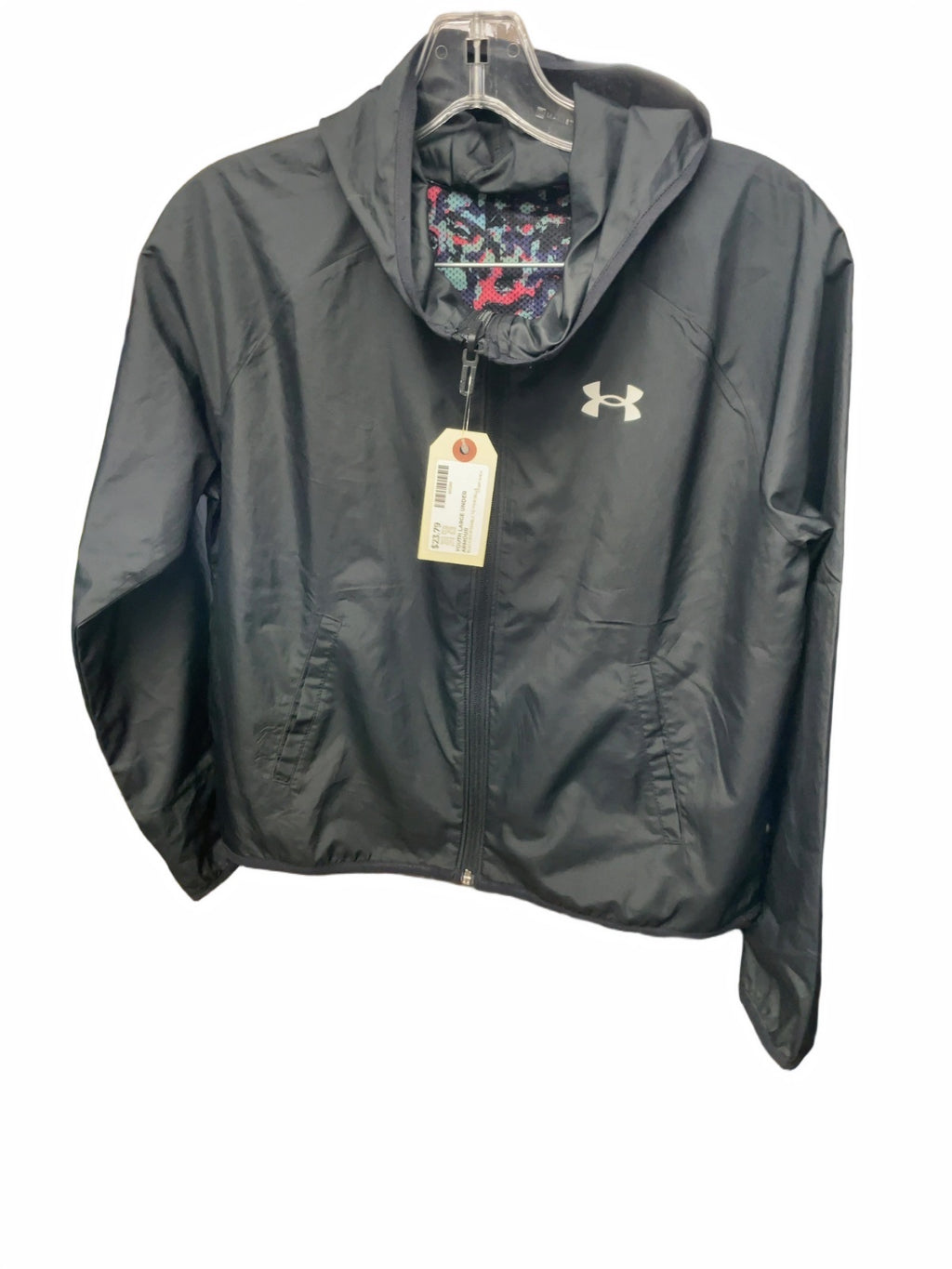 Under Armour Reversible Hooded Jacket Youth Large Black/Patterned