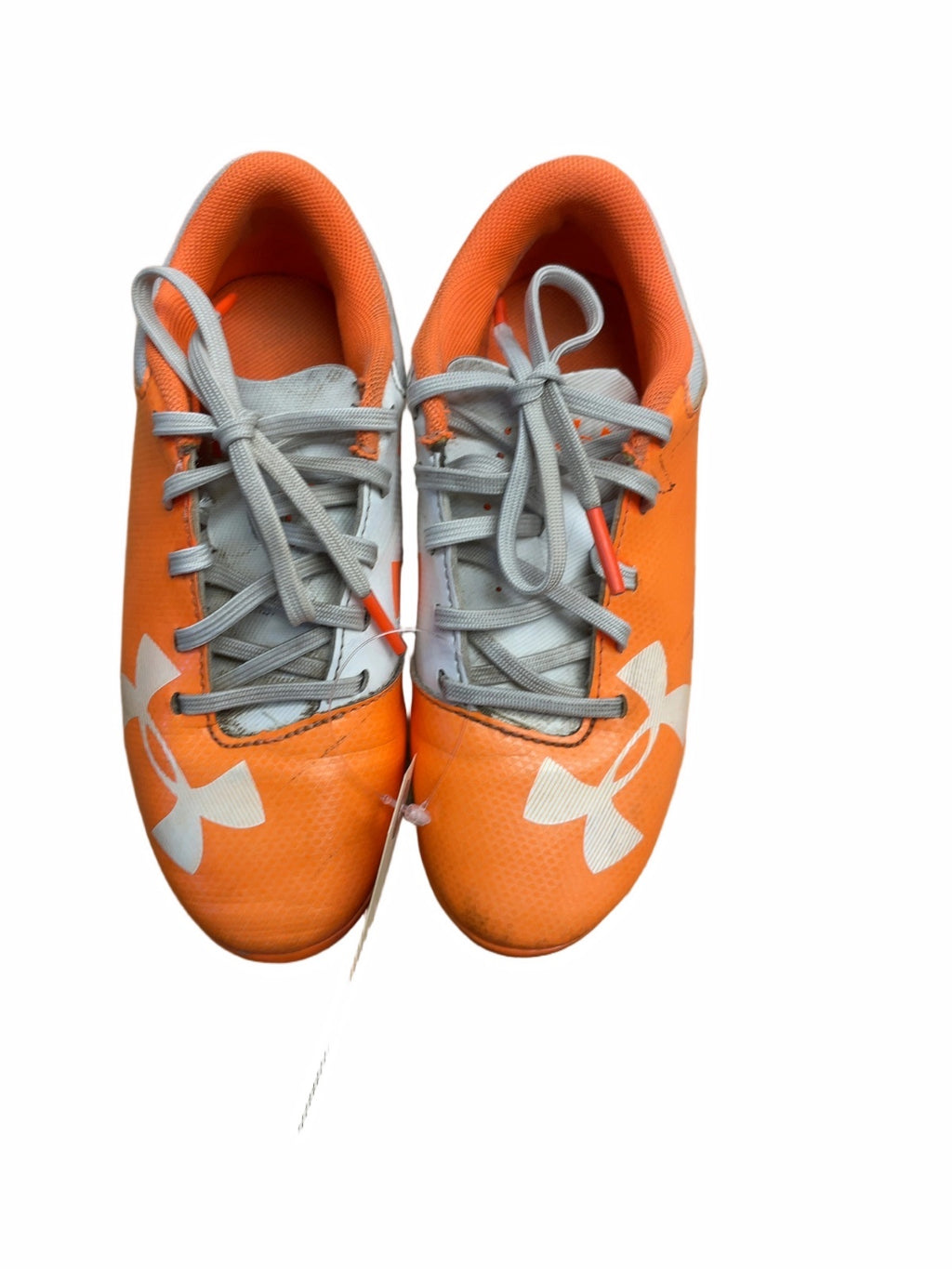 Under Armour Soccer Cleats Size 12C Orange/White