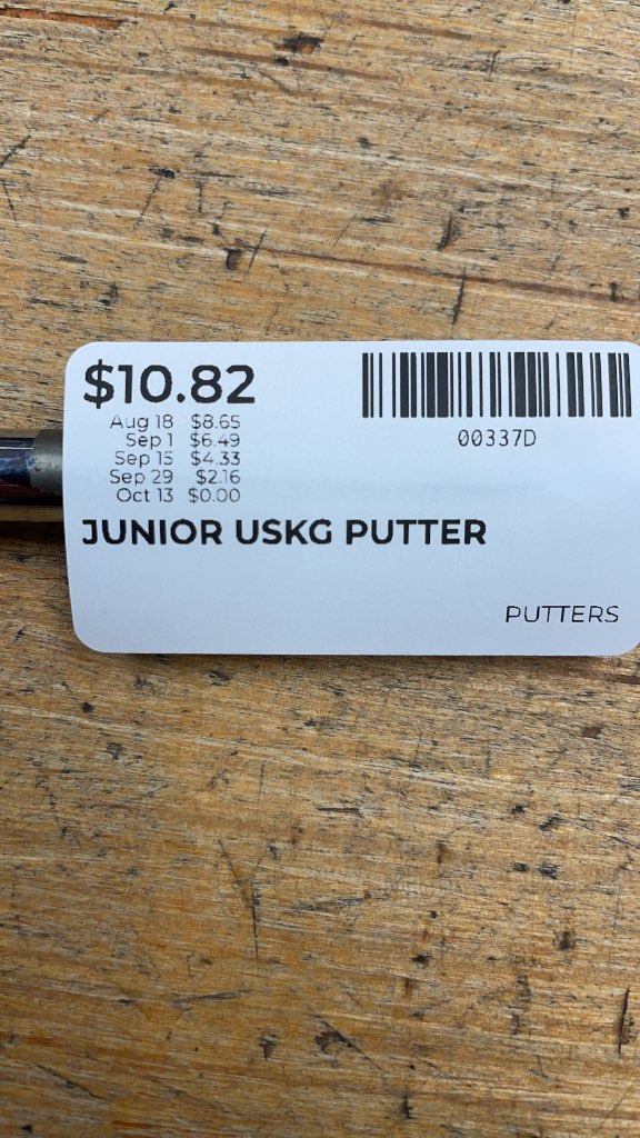 U.S. Kids Golf Junior Putter USKG-520