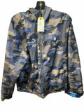 U.S. Polo Assn. Blue Camo Rain Jacket Medium
