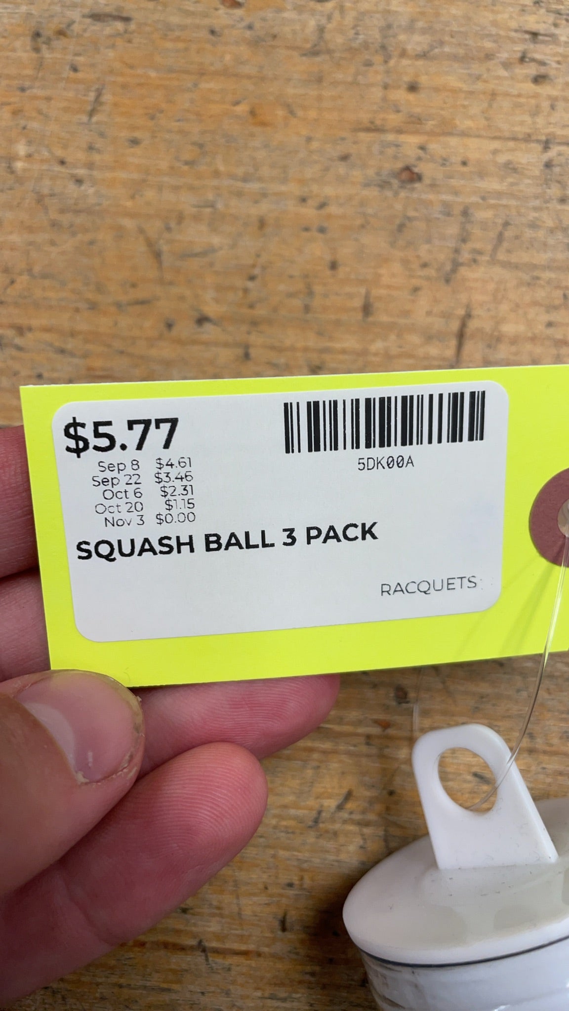 Used Wilson Staff Premium Squash Balls - Double Yellow Dot (3 Pack)