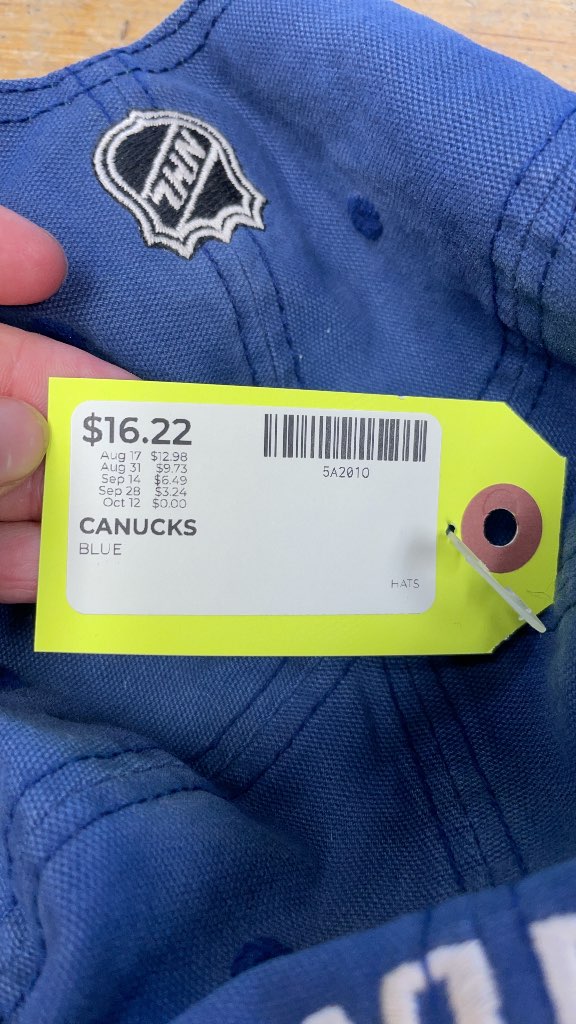 Vancouver Canucks Blue Hockey Hat