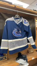 Vancouver Canucks Junior Medium Hockey Jersey - Blue