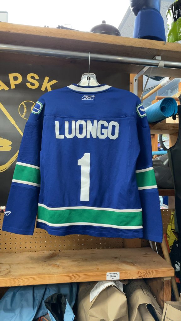 Vancouver Canucks Roberto Luongo #1 Reebok Hockey Jersey