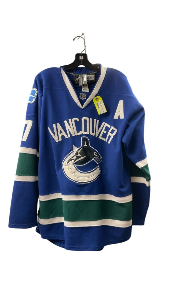 Vancouver Canucks Ryan Kesler #17 Blue Hockey Jersey - Size Large