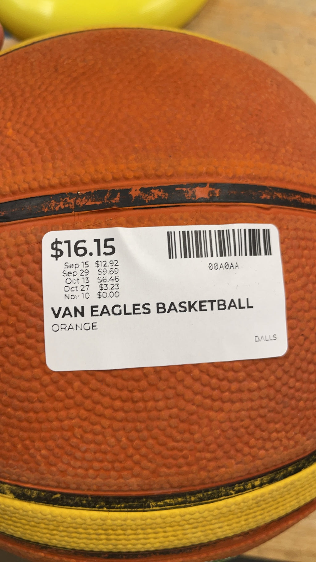 Vancouver Eagles Basketball Orange