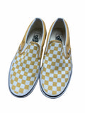 Vans Checkerboard Slip-On Sneakers - Yellow/White - Size 8
