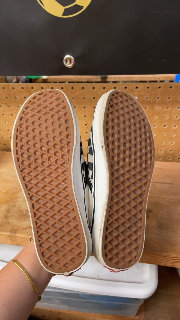 Vans Classic Slip-On Checkerboard Shoes - Size 6