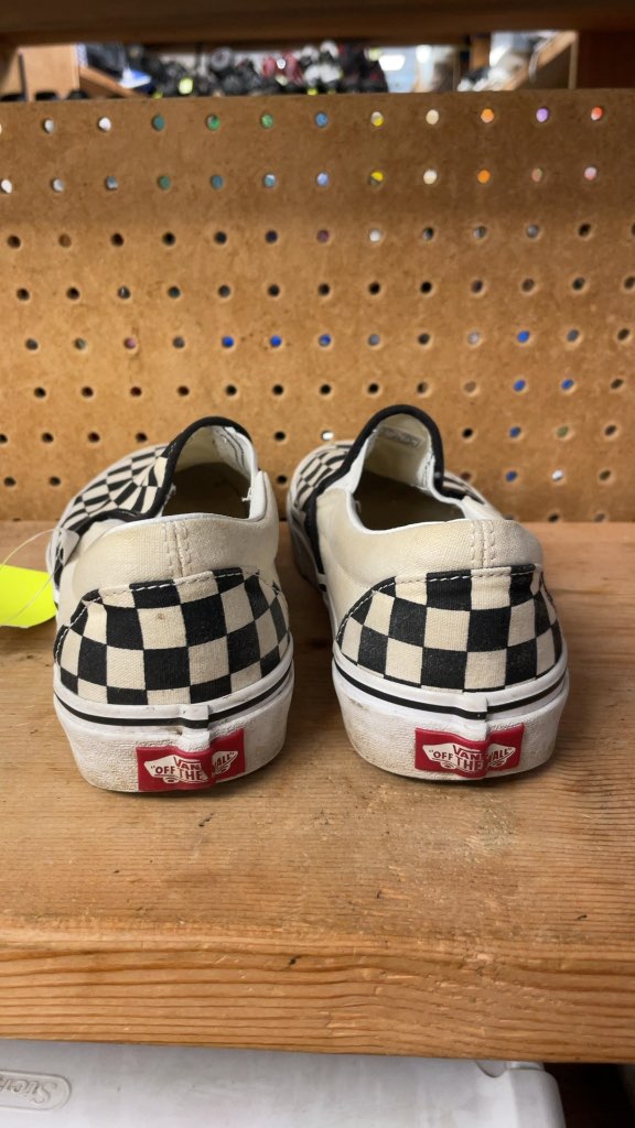 Vans Classic Slip-On Checkerboard Shoes - Size 6