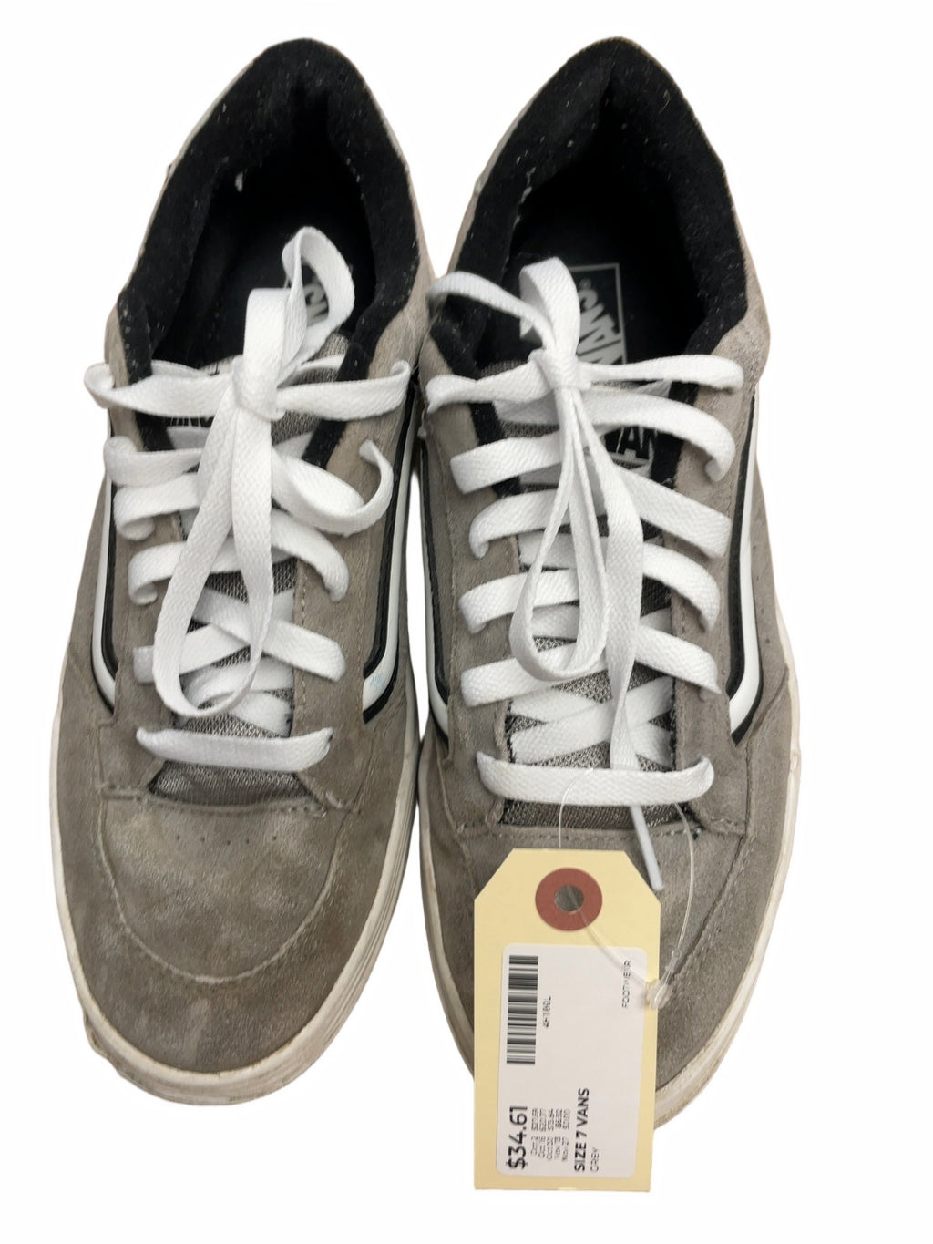 Vans Low-Top Skate Shoes Size 7 Grey