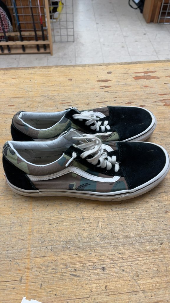 Vans Old Skool Camo Sneakers - Size 10