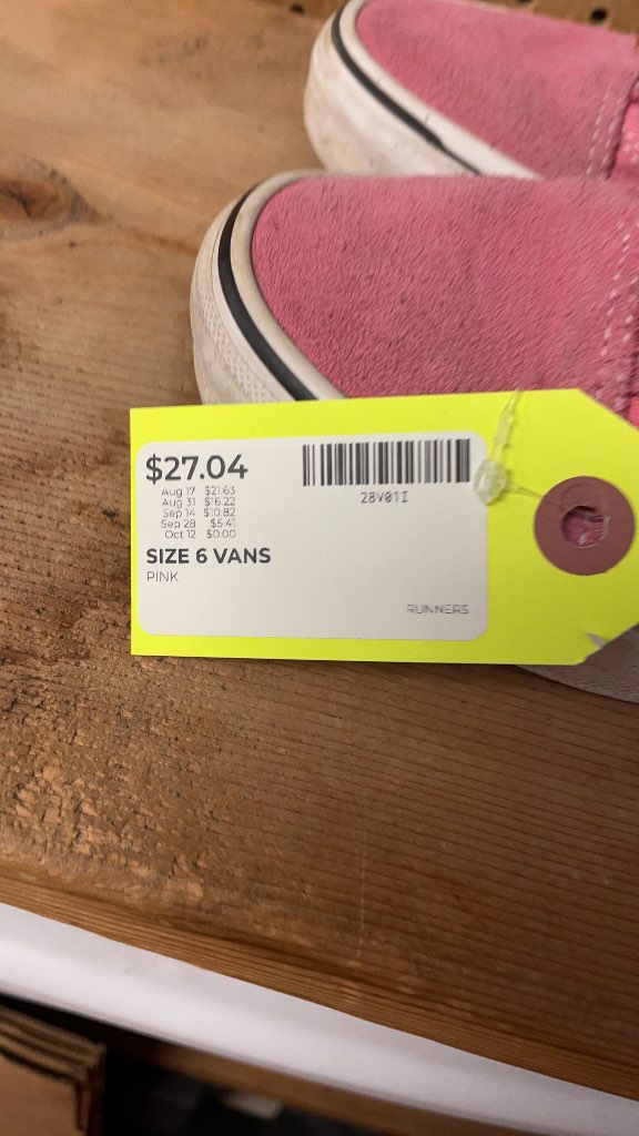 Vans Old Skool Pink Suede Sneakers - Size 6