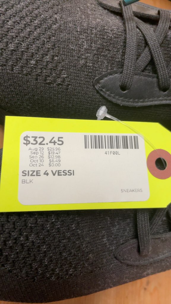 Vessi Black Knit Sneakers - Size 4