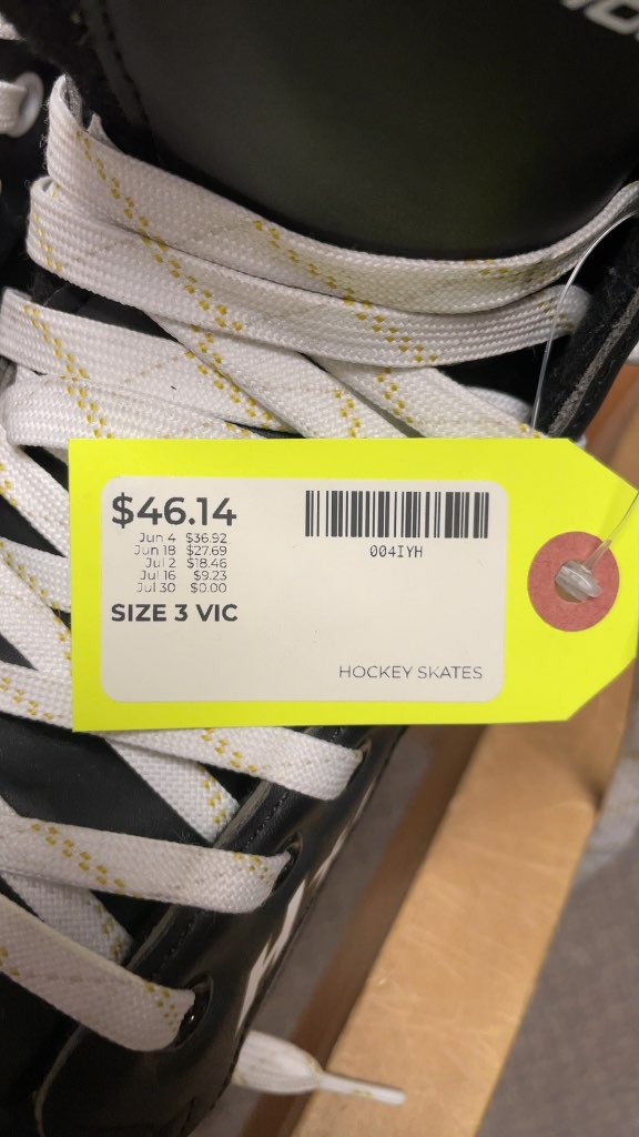 Vic Hockey HX1 Hockey Skates - Size 3