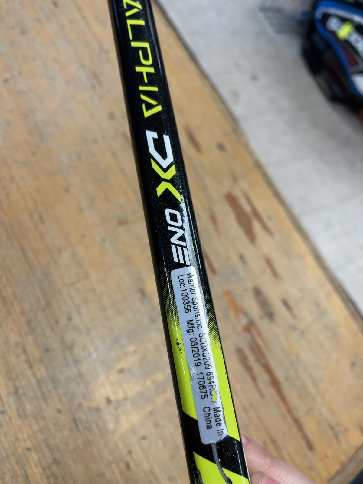 Warrior Alpha DX One 20 Flex RH Hockey Stick