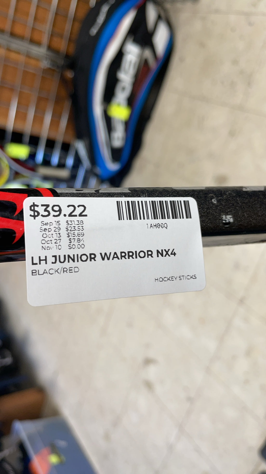 Warrior Dynasty AX4 Junior 50 Flex LH Hockey Stick