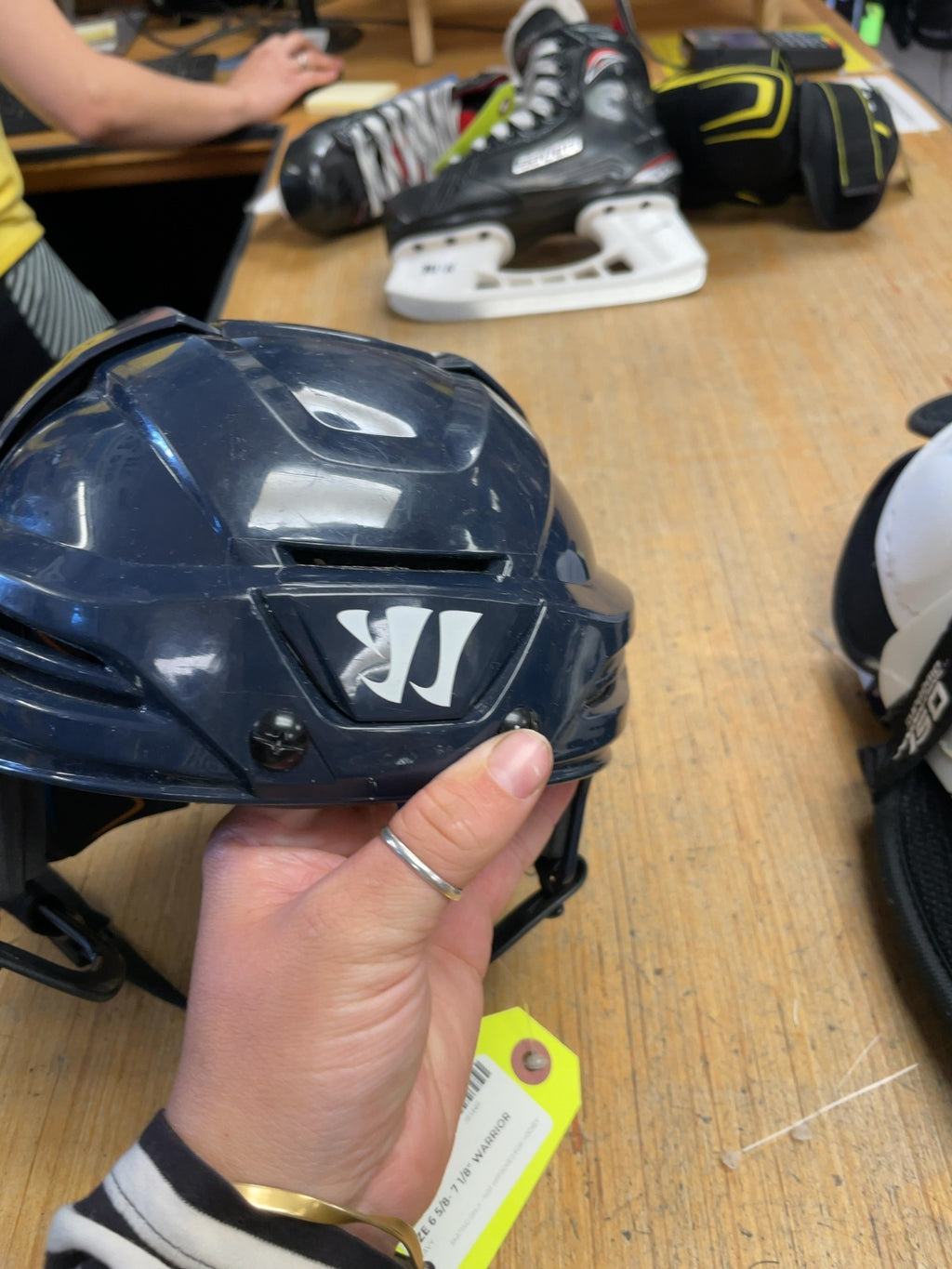 Warrior Hockey Helmet Size 6 5/8 - 7 1/8 Navy