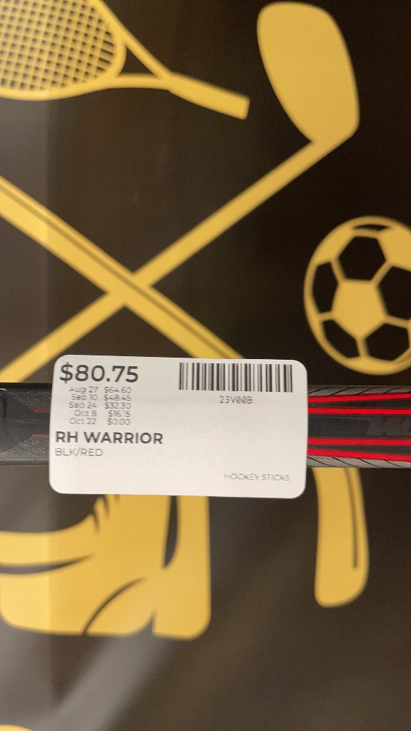 Warrior Kovalev 100 Hockey Stick
